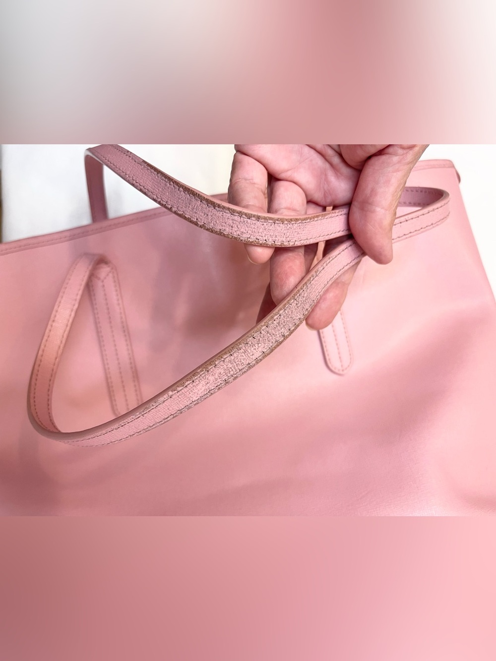 Furla Ariana Saffiano Leather Tote with Gold Logo - Picture 12 of 17